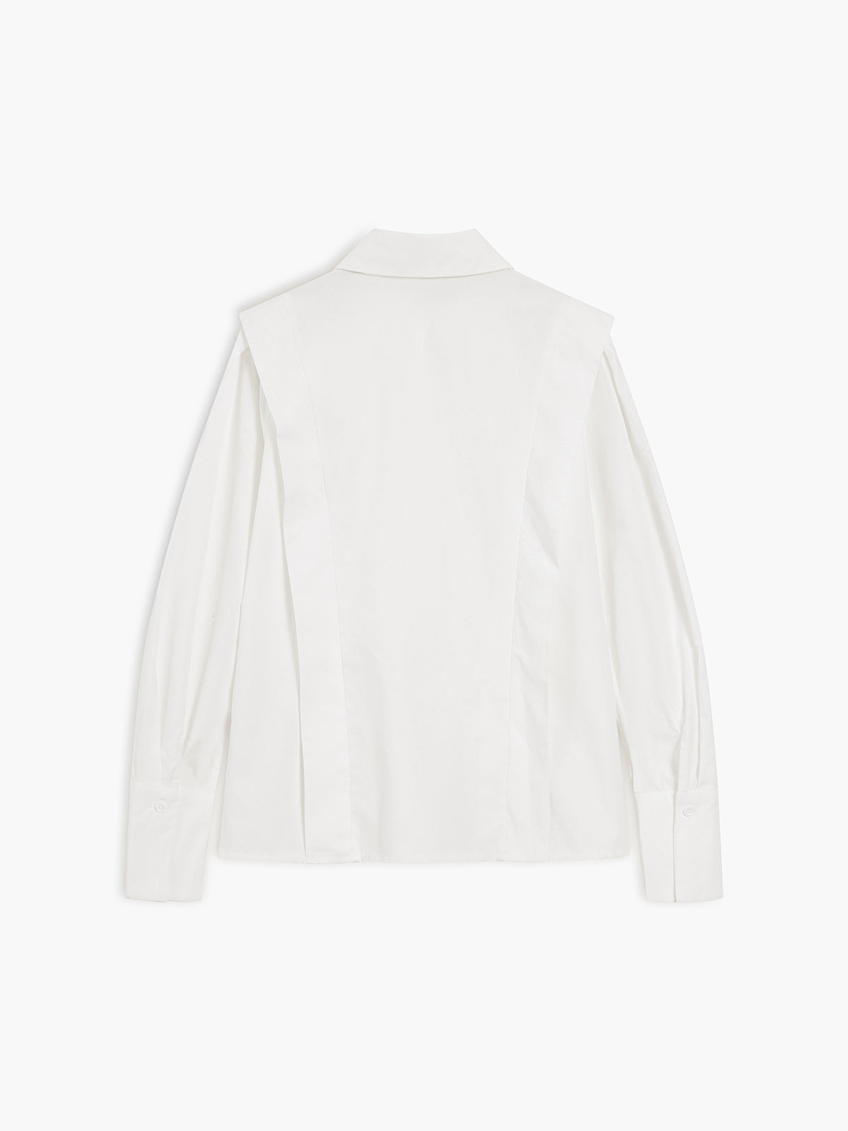 Klara Klassisk Bluse | Polyester, Lige Pasform, Krave 4