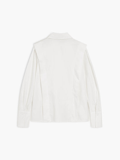 Klara Klassisk Bluse | Polyester, Lige Pasform, Krave 4