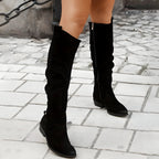 Klara Knee-High Boots | Genuine Leather, Block Heel 3