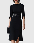 Klara Midikjole | Sort, Tidløs Elegance