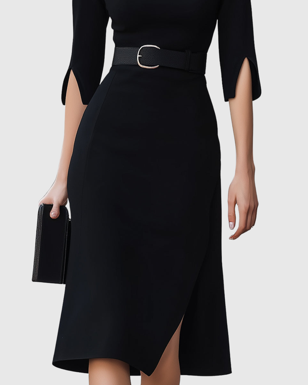Klara Midikjole | Sort, Tidløs Elegance 3