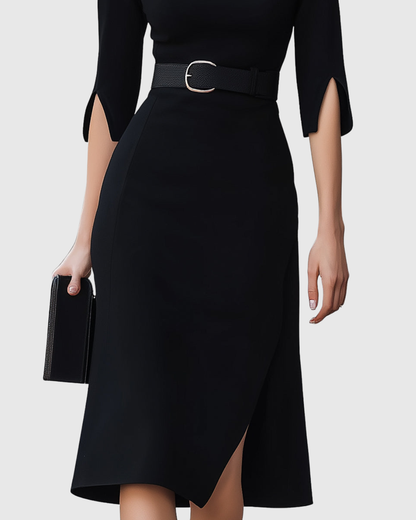 Klara Midikjole | Sort, Tidløs Elegance 3