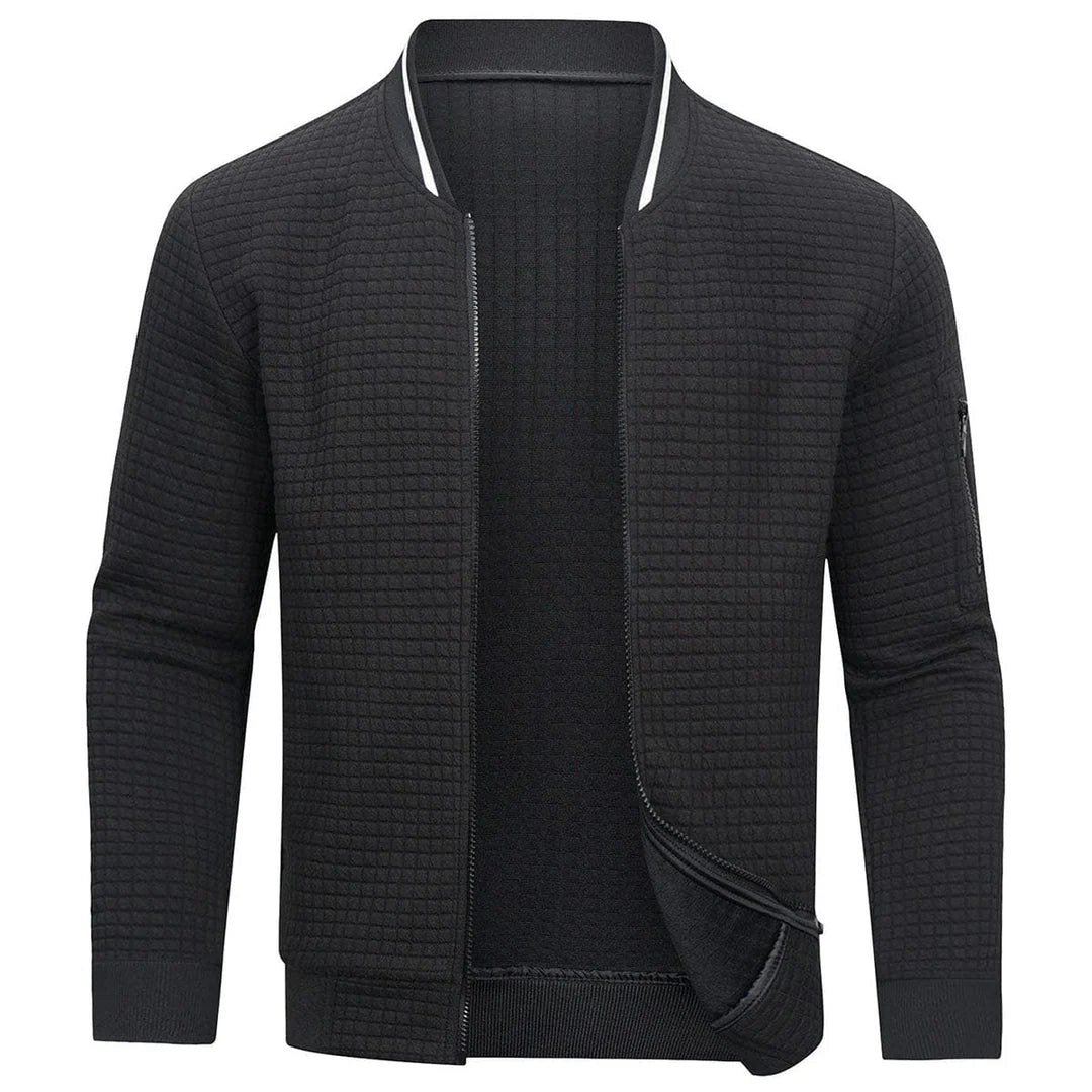 Werner | Bomber jacket with ribbed collar and zip pocket