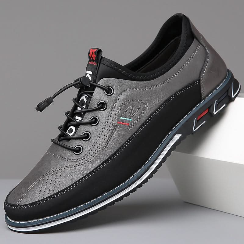 Egil | Lave sneakers med elastiksnørebånd og profileret sål