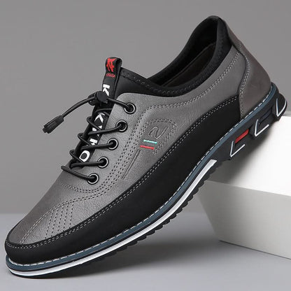 Egil | Lave sneakers med elastiksnørebånd og profileret sål