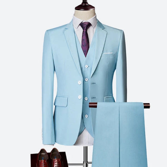 Villum | Three-piece suit with waistcoat and pressed trousers