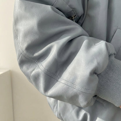 Luna Bomber Jakke Dame | Vendbar, Oversize Teddy Design, Hætte 2