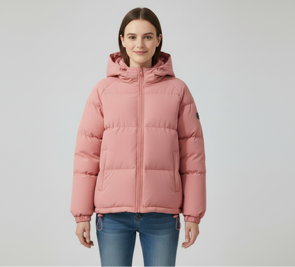 Mariette Vinterjakke Dame | Foret, Med Hætte, Quiltet Design 6