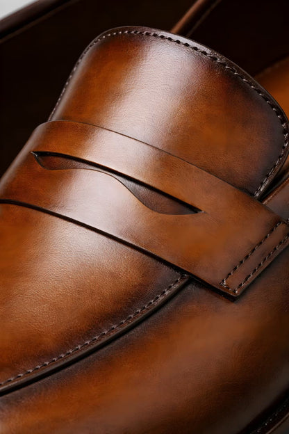 Milo Herre Loafers | Slip-On, Klassisk Læderlook 4