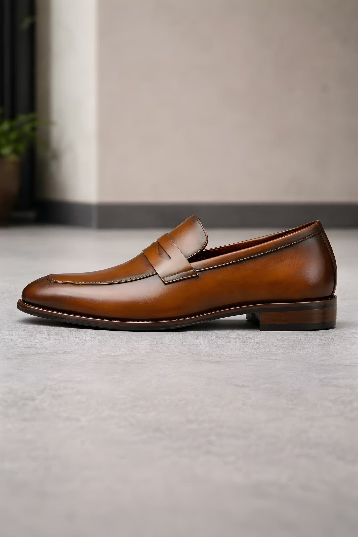 Milo Herre Loafers | Slip-On, Klassisk Læderlook 6