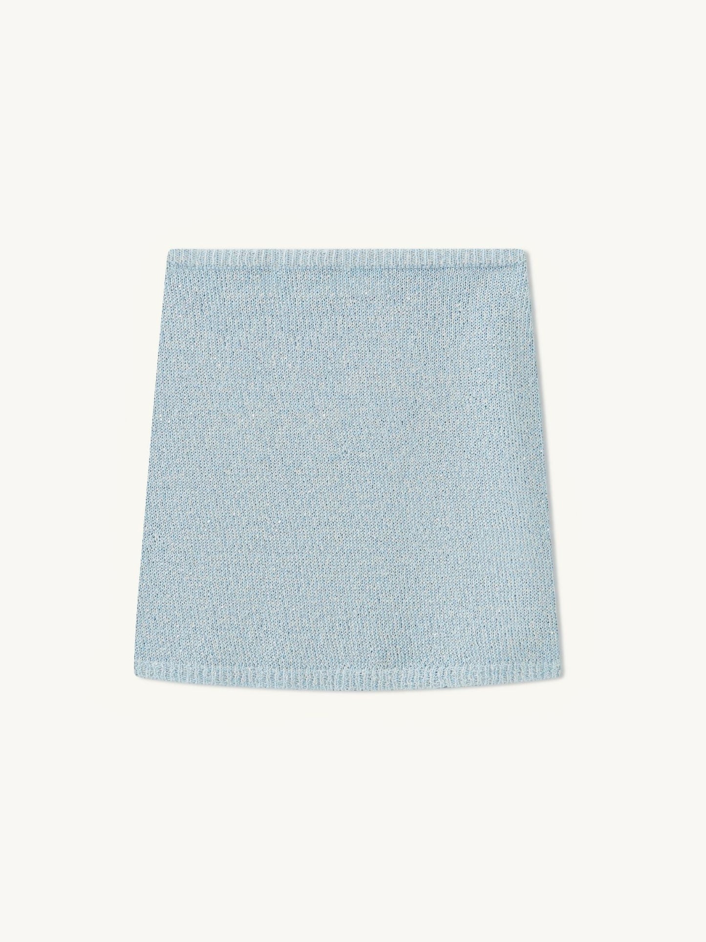Mira Mini Nederdel | Strik med Mikropailletter, Semi-Gennemsigtig 8