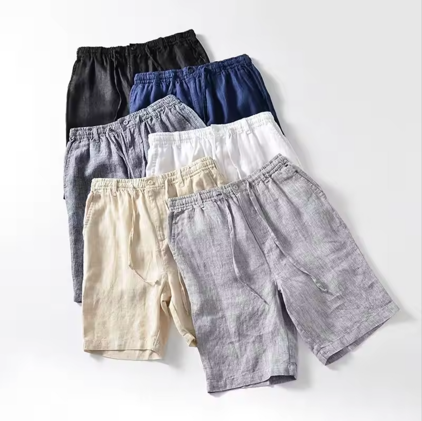 Nero Herre Shorts | Let Hørmix, Elastisk Talje, Afslappet Pasform 2
