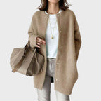 Olivia Cardigan Dame | Oversized Cashmere med Trykknapper 0