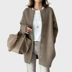 Olivia Cardigan Dame | Oversized Cashmere med Trykknapper 5