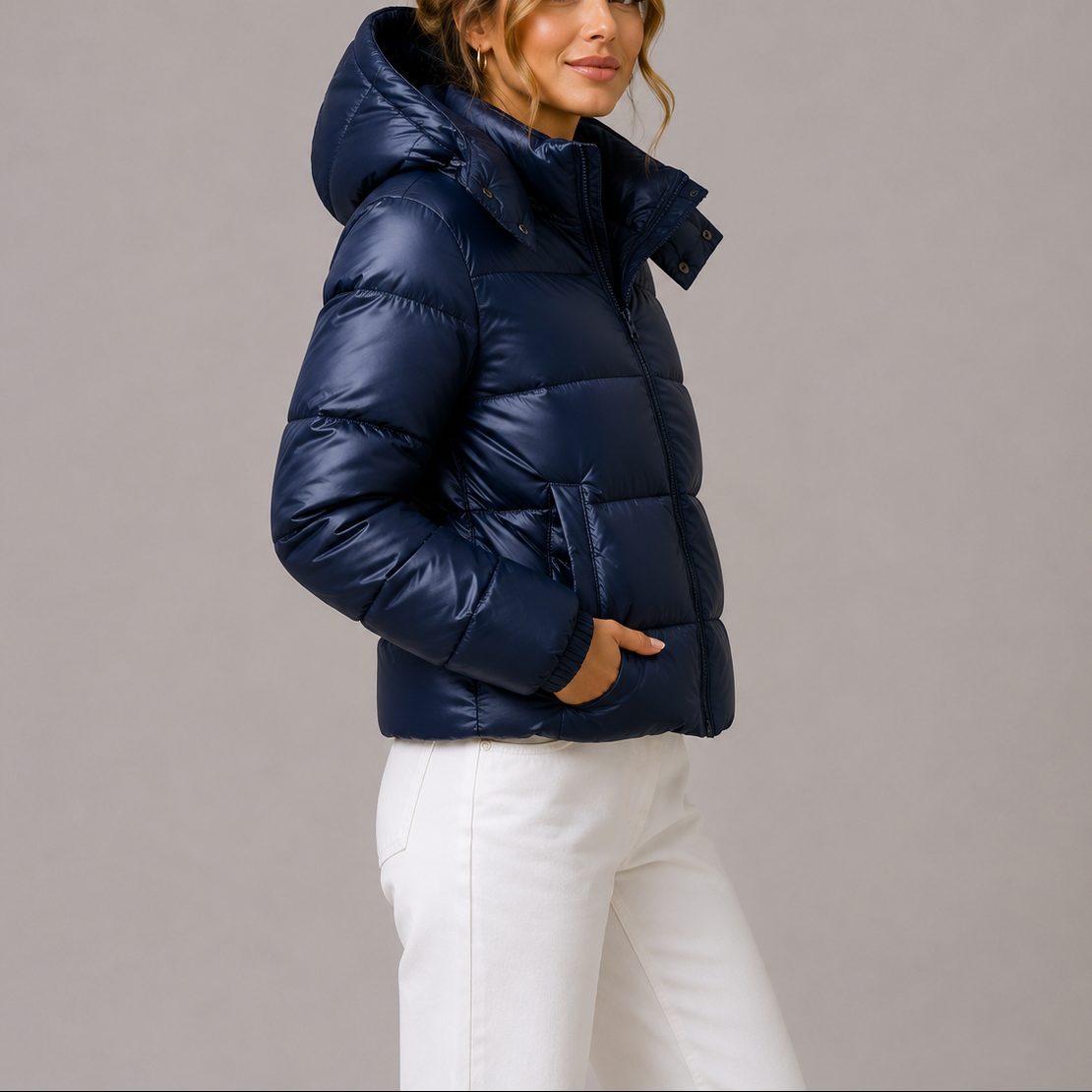 Pava Puffer Jakke Dame | Hætte, Varm Isolering, Afslappet Pasform 0