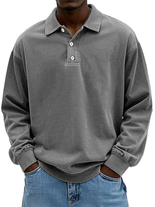 Raven Polo Sweatshirt | Langærmet, Casual Fit 1