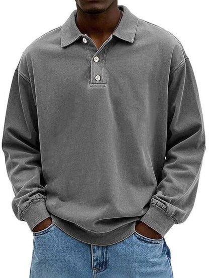 Raven Polo Sweatshirt | Langærmet, Casual Fit 1