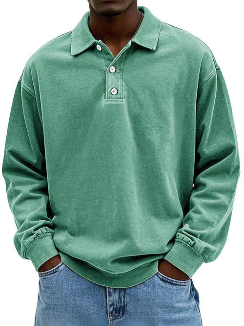 Raven Polo Sweatshirt | Langærmet, Casual Fit 2