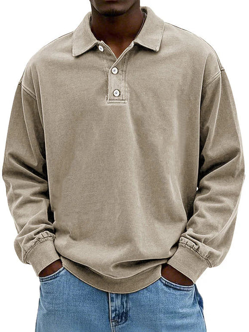 Raven Polo Sweatshirt | Langærmet, Casual Fit 3