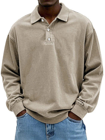 Raven Polo Sweatshirt | Langærmet, Casual Fit 3