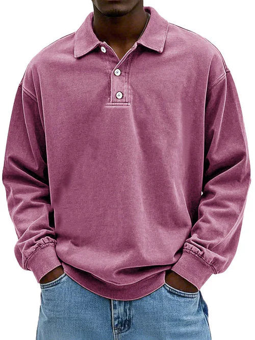 Raven Polo Sweatshirt | Langærmet, Casual Fit 4