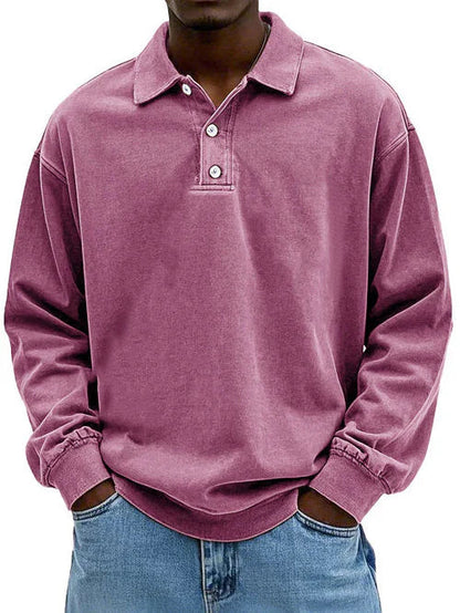 Raven Polo Sweatshirt | Langærmet, Casual Fit 4
