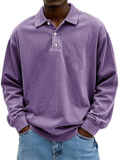 Raven Polo Sweatshirt | Langærmet, Casual Fit 5