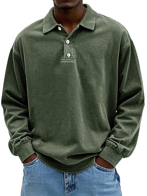 Raven Polo Sweatshirt | Langærmet, Casual Fit 7