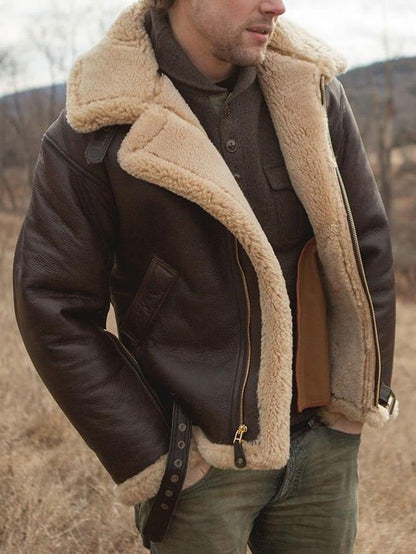 Ravi Aviator Jakke | Klassisk Design med Lynlås til Herre 0