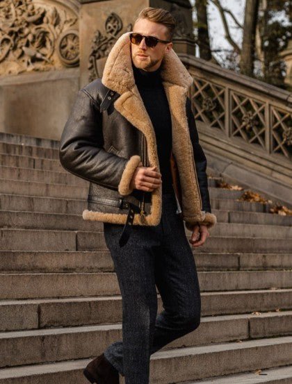 Ravi Aviator Jakke | Klassisk Design med Lynlås til Herre 2
