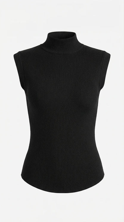 Rina Ribbet Top | Figursyet, Langærmet, Ribstrikket 0