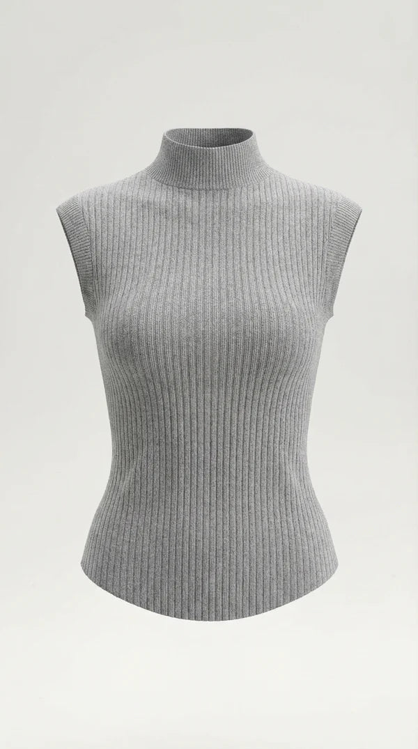 Rina Ribbet Top | Figursyet, Langærmet, Ribstrikket 3