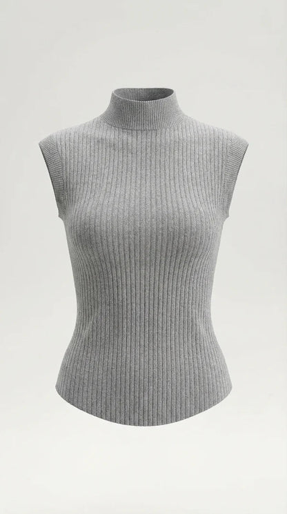Rina Ribbet Top | Figursyet, Langærmet, Ribstrikket 3