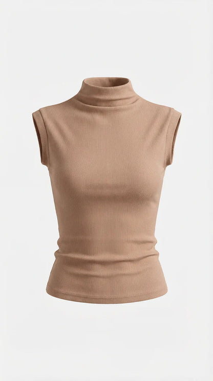 Rina Ribbet Top | Figursyet, Langærmet, Ribstrikket 4