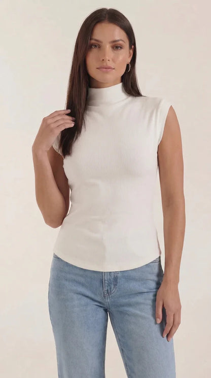 Rina Ribbet Top | Figursyet, Langærmet, Ribstrikket 5