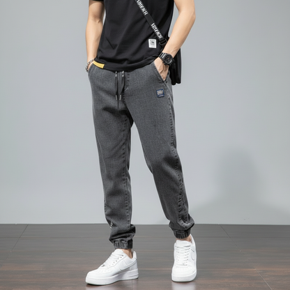 Riven Jogger Jeans | Blødt Vasket Denim, Relaxed Fit 0