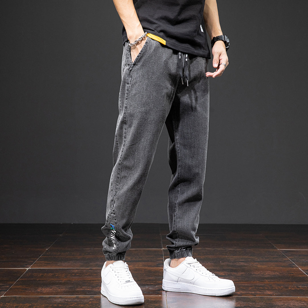 Riven Jogger Jeans | Blødt Vasket Denim, Relaxed Fit 4