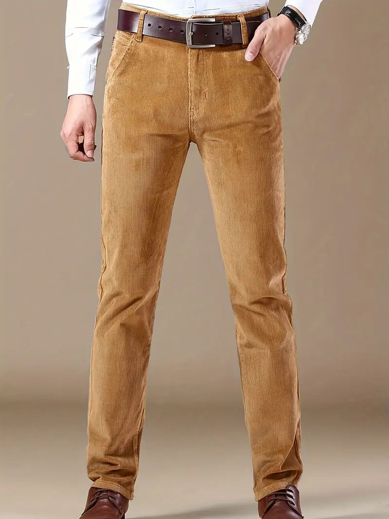 Salvo Jeans Herre | Ribbet Fløjl, Komfortabel og Tidløs Stil 0