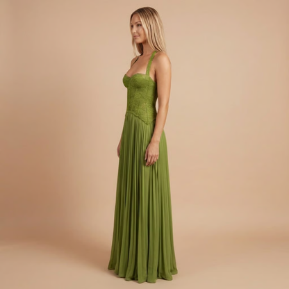 Sienna Maxikjole | Korsetstil, Plisseret, Sweetheart Halsudskæring 1