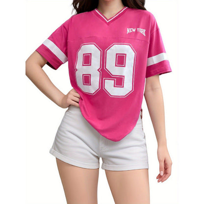 Sienna Sports T-shirt | Oversized, New York Print 2