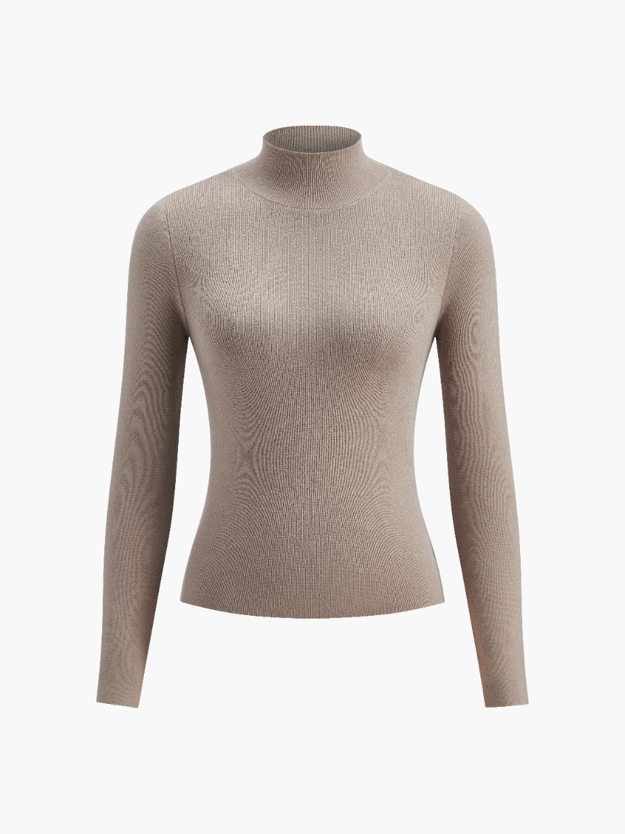 Sila Slim Fit Striktrøje Dame | Medium Stretch, Casual Pullover i Viskose-Polyester 5