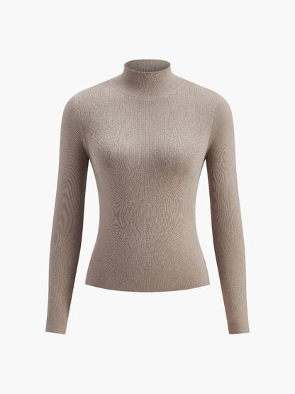 Sila Slim Fit Striktrøje Dame | Medium Stretch, Casual Pullover i Viskose-Polyester 5