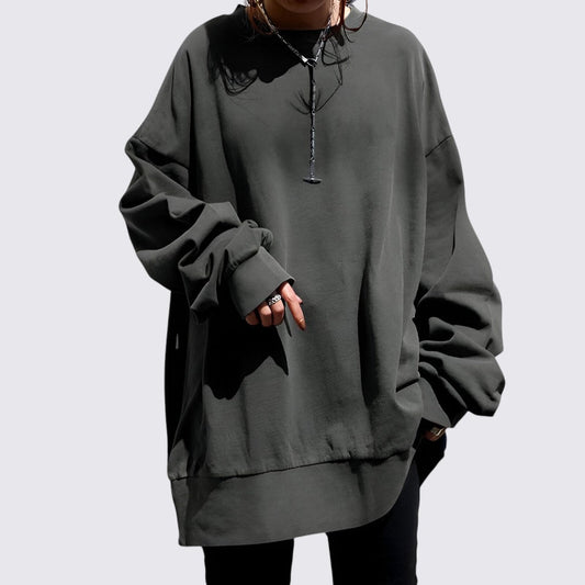 Sira Oversized Sweatshirt | Langærmet, Drop Shoulder Design 0