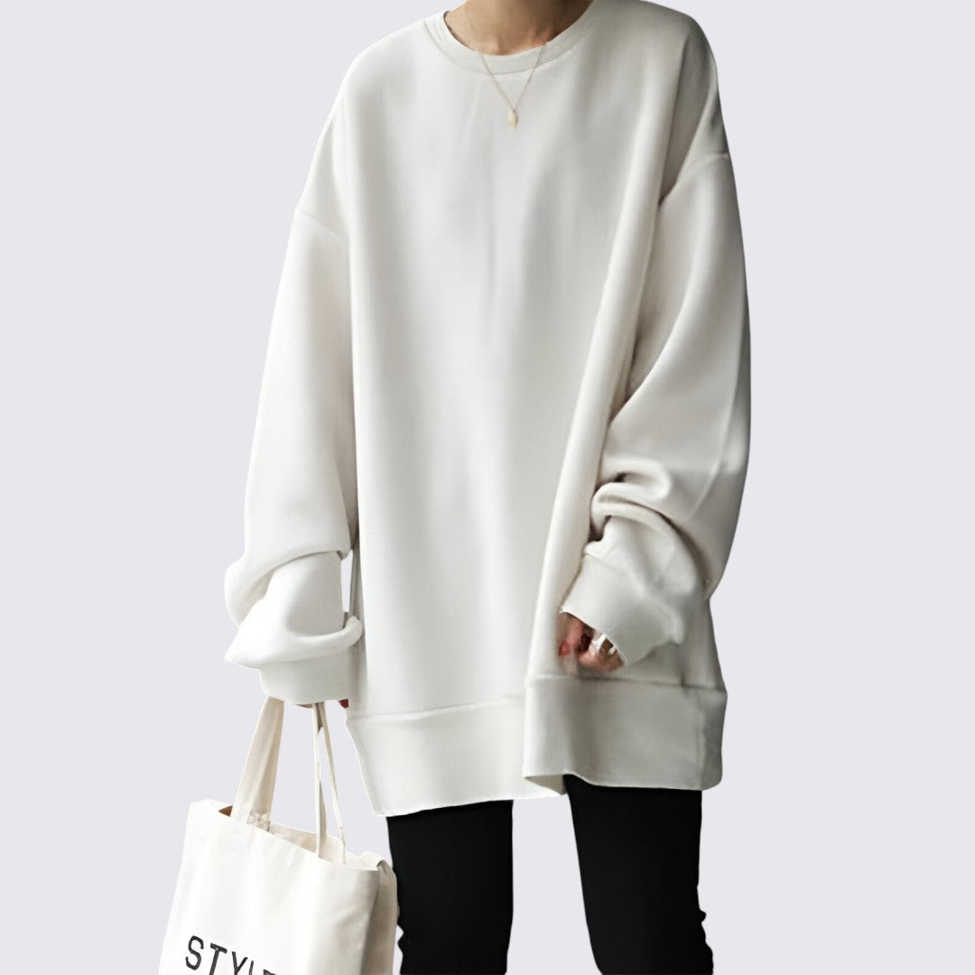 Sira Oversized Sweatshirt | Langærmet, Drop Shoulder Design 4