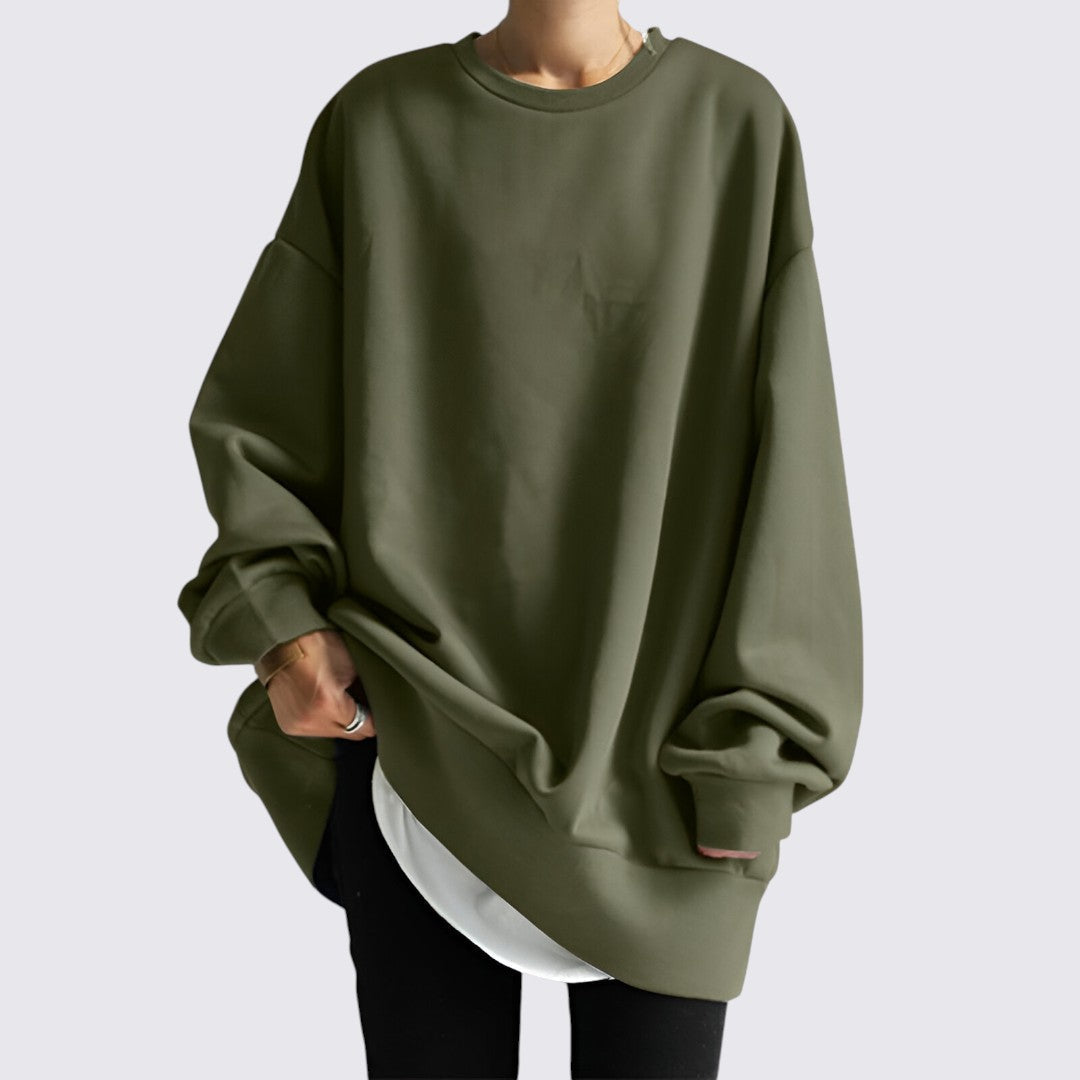 Sira Oversized Sweatshirt | Langærmet, Drop Shoulder Design 5