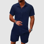 Timo Jacquard Sæt | Kortærmet, Todelt Mænds Sommerlook 2