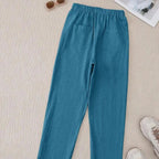 Ulva Cropped Bukser Dame | Elastisk Talje, Knapdetaljer 7