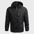 Aage | Shell jacket with hood, stand-up collar and zip pockets