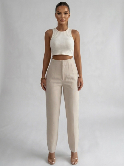 ANNIKA | Broek met hoge taille