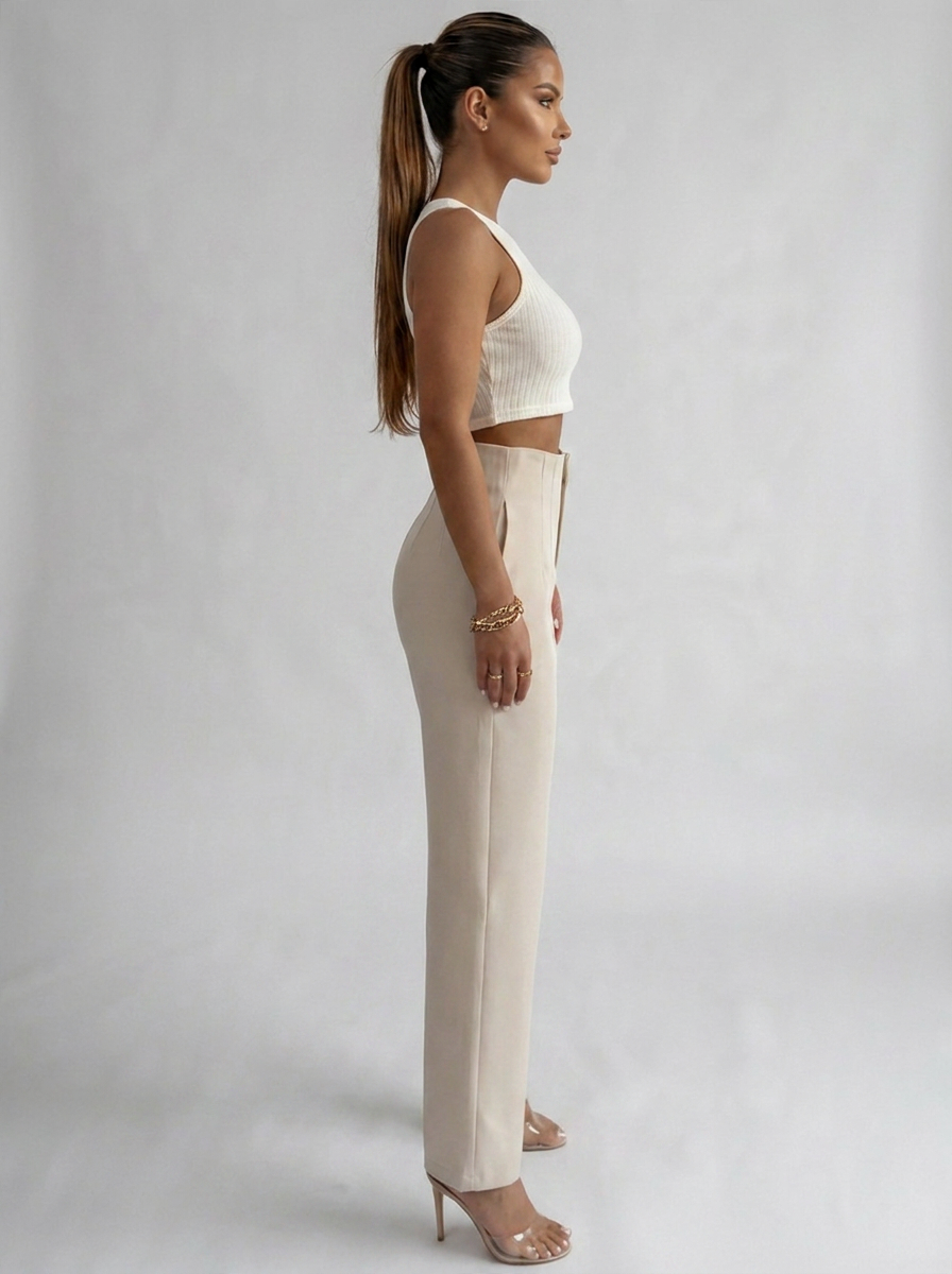 ANNIKA | Broek met hoge taille